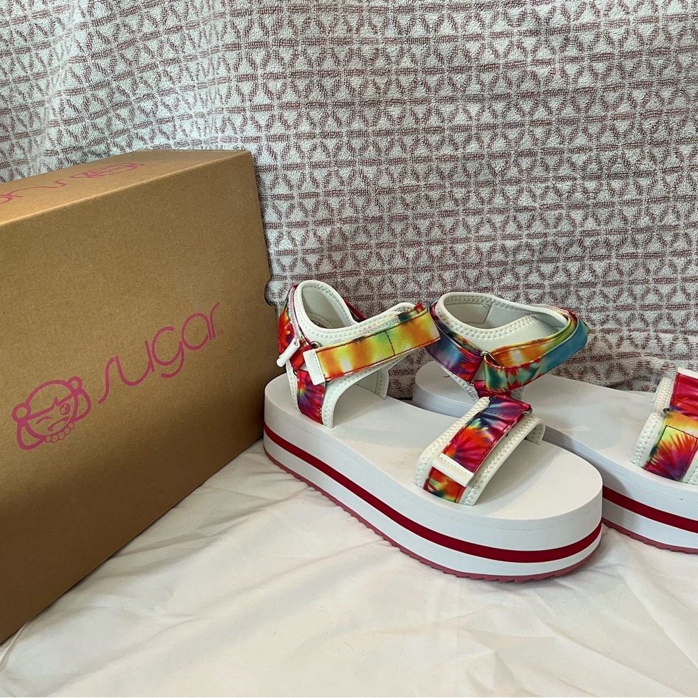 Sugar Multicolor Platform Sandals